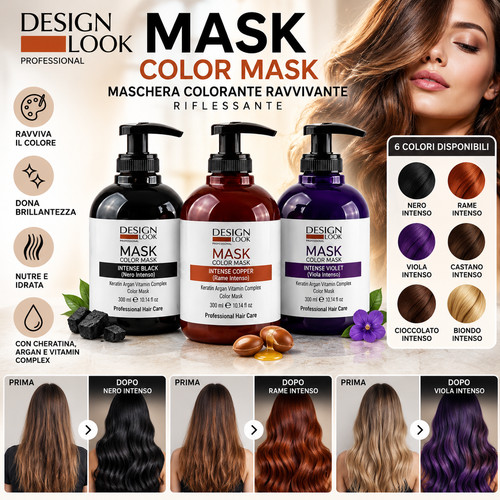 Maschera colorante design look - maschera,